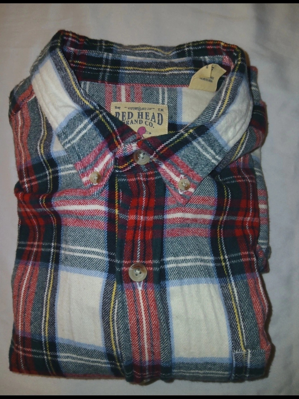 Red Head Men's Red & Blue Plaid Button-Down Shirt